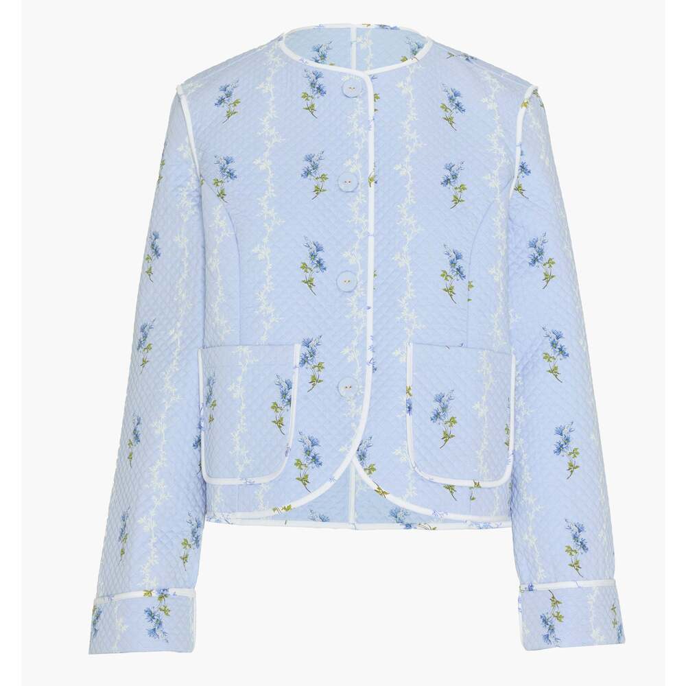 NWT Hill House Home The Cropped Rowan Jacket - Bluebell Waltz Size XXL